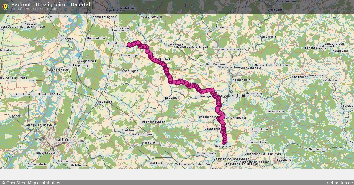 Radtour Hessigheim – Baiertal