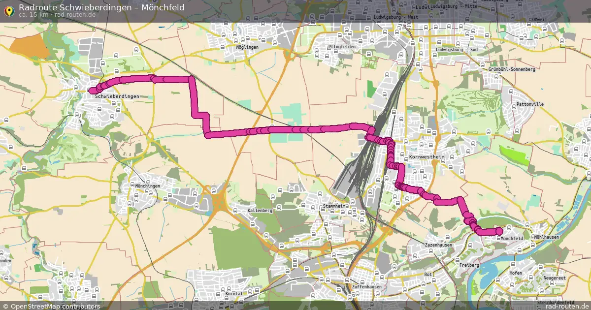 Radtour Schwieberdingen – Mönchfeld