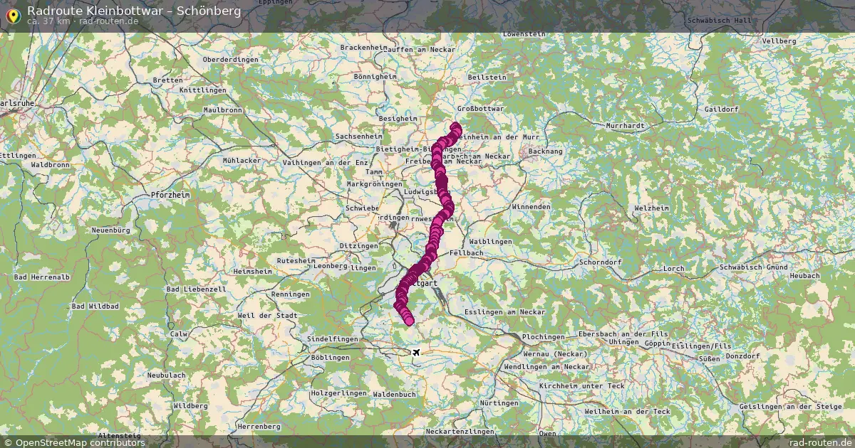 Radtour Kleinbottwar – Schönberg