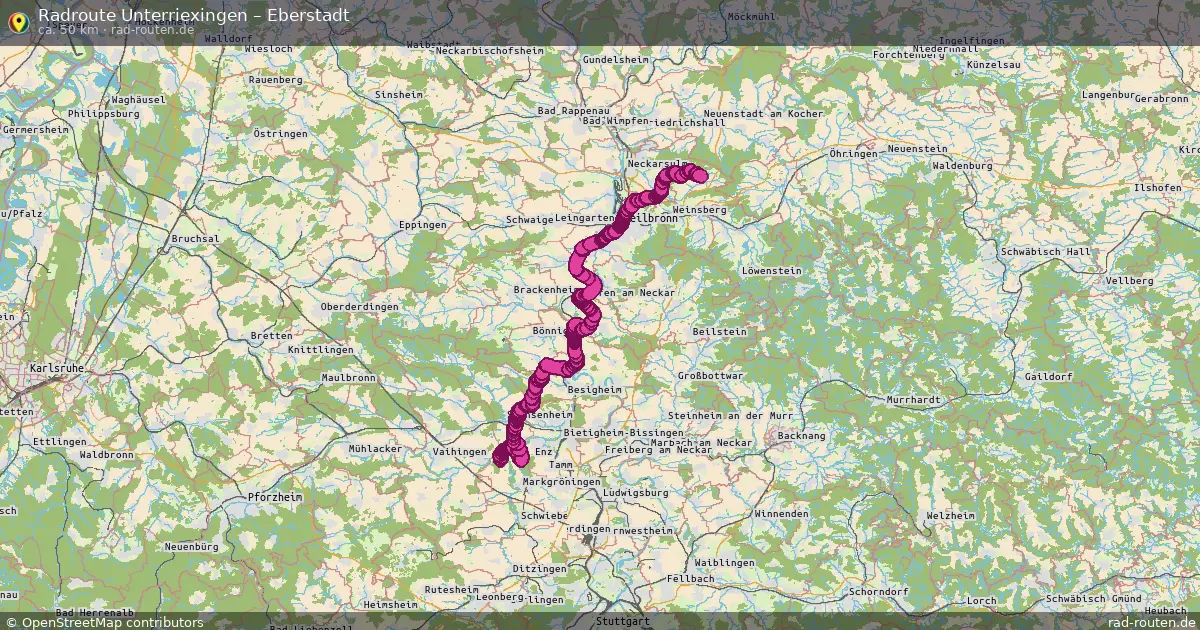 Radtour Unterriexingen – Eberstadt