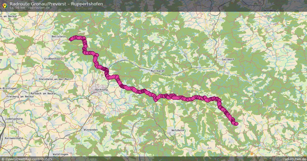 Radtour Gronau Prevorst – Ruppertshofen