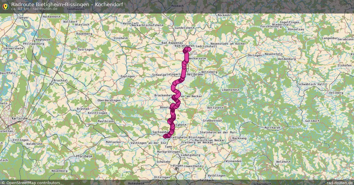 Radtour Bietigheim-Bissingen – Kochendorf