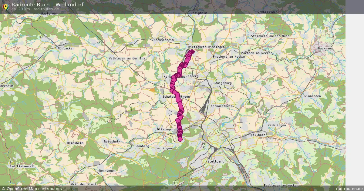 Radtour Buch – Weilimdorf