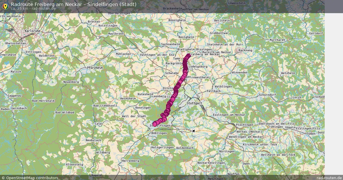 Radtour Freiberg Am Neckar – Sindelfingen (Stadt)