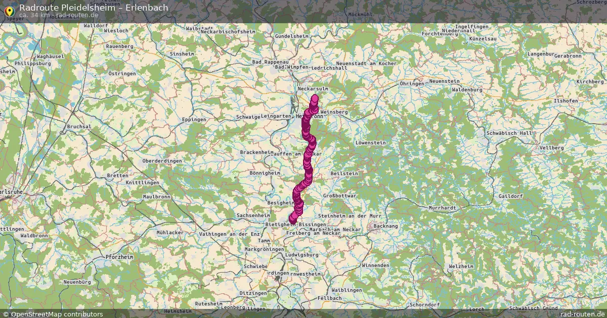 Radtour Pleidelsheim – Erlenbach