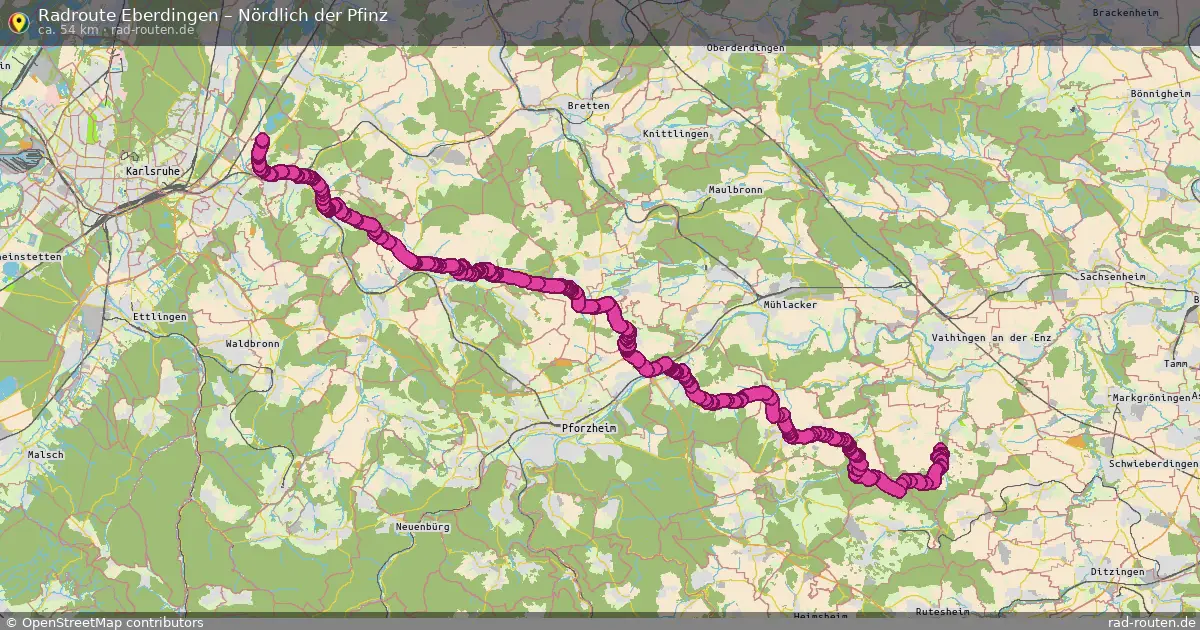 Radtour Eberdingen – Nördlich Der Pfinz