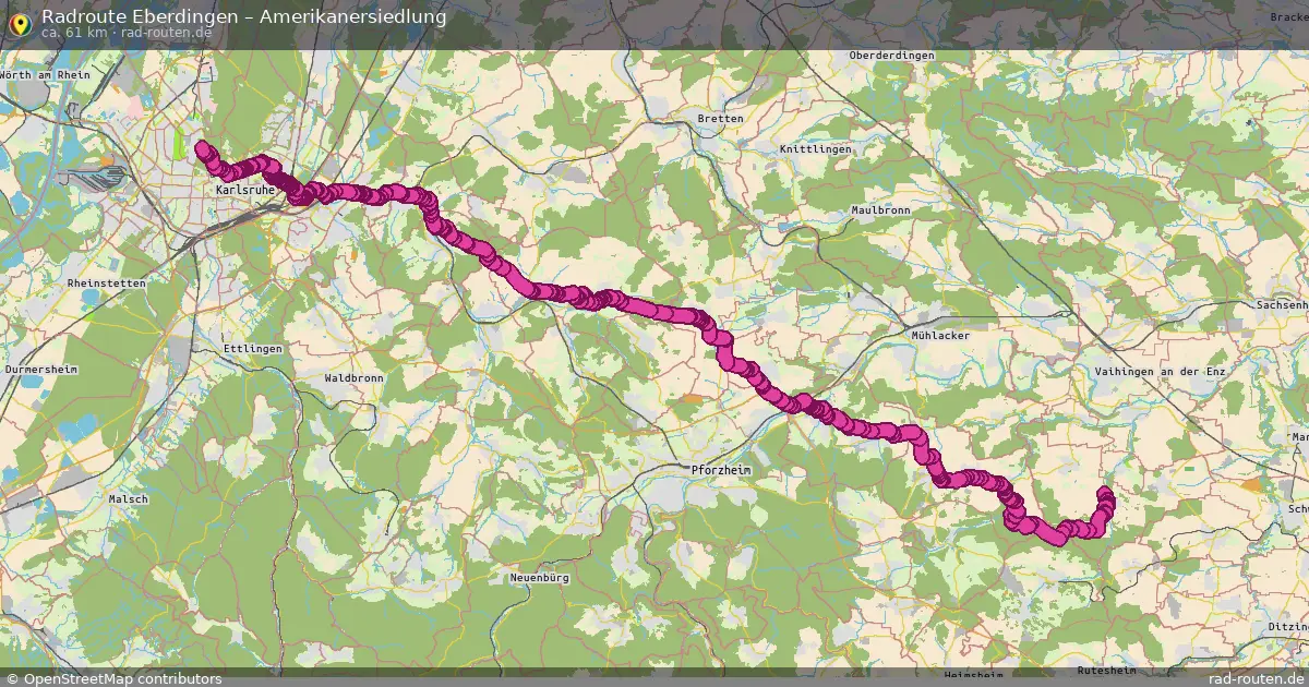 Radtour Eberdingen – Amerikanersiedlung