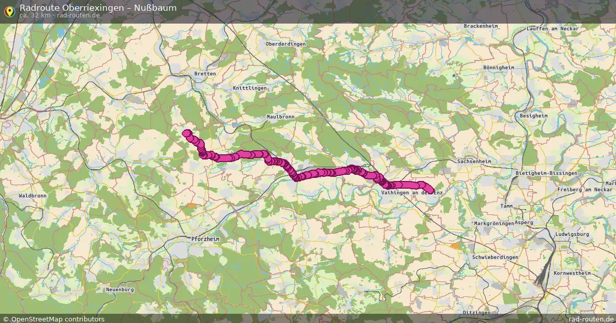 Radtour Oberriexingen – Nußbaum