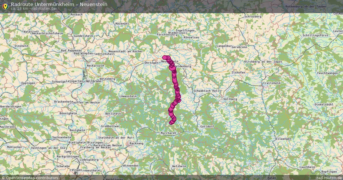Radtour Bartenstein – Neuenstein