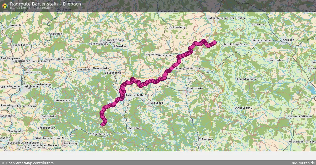 Radtour Bartenstein – Diebach