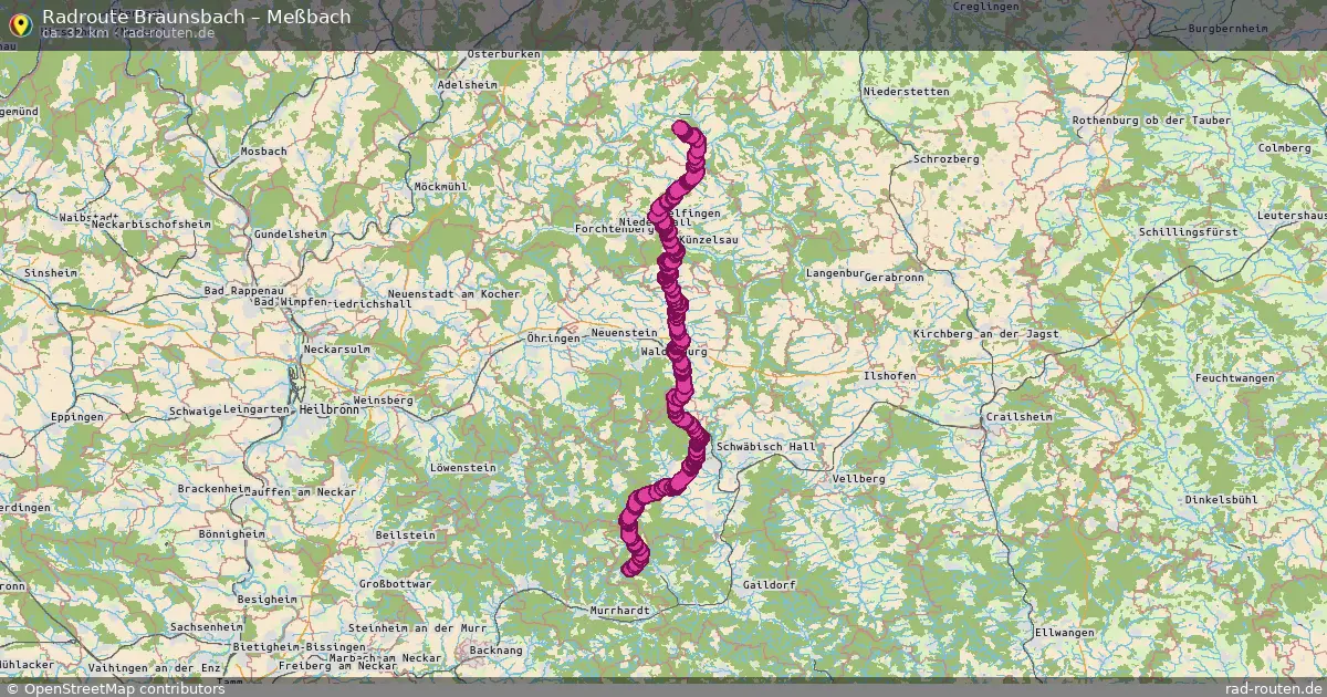 Radtour Braunsbach – Meßbach