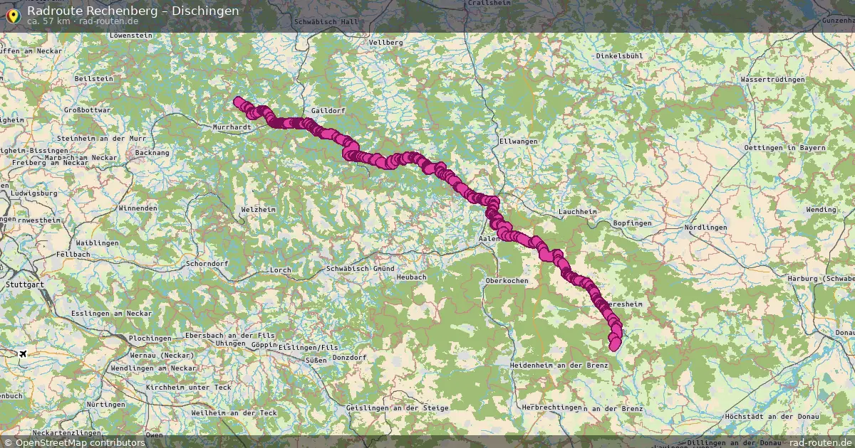 Radtour Rechenberg – Dischingen
