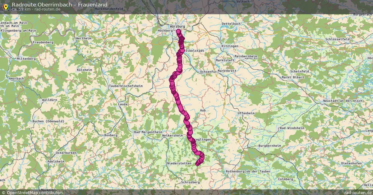Radtour Oberrimbach – Frauenland