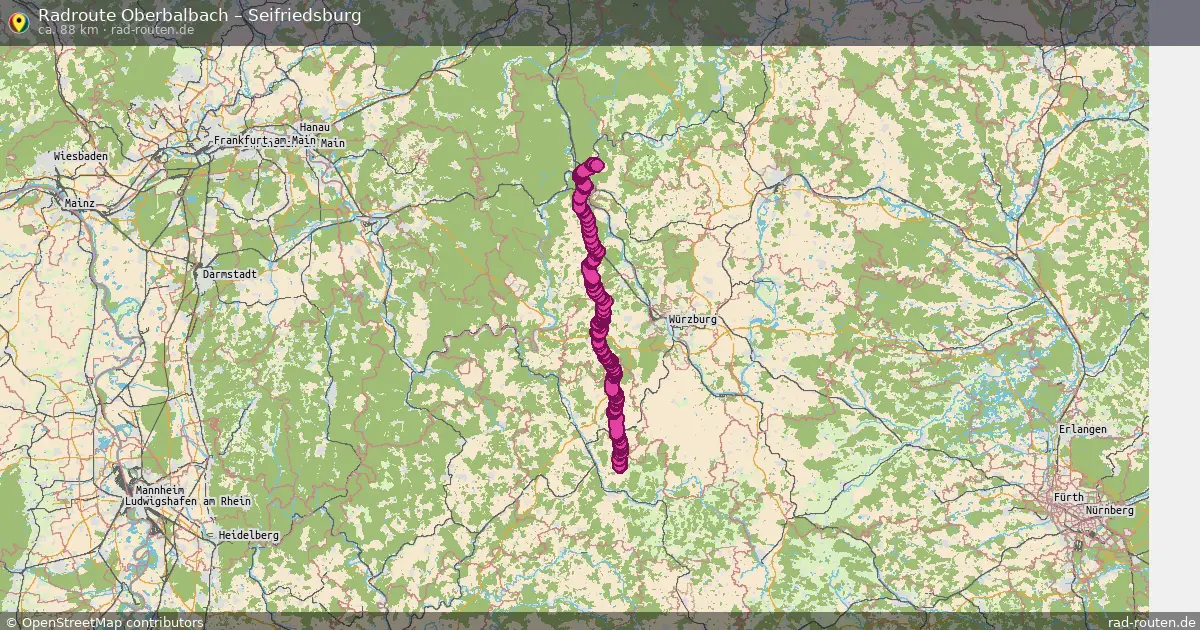 Radtour Oberbalbach – Seifriedsburg