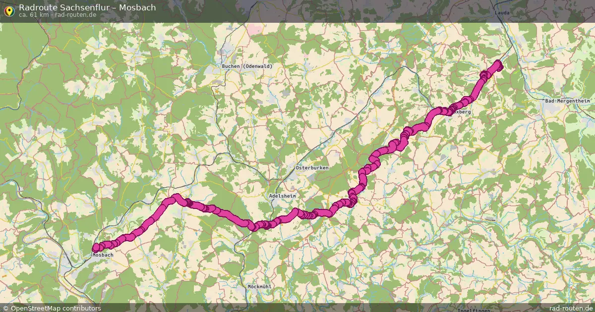 Radtour Sachsenflur – Mosbach