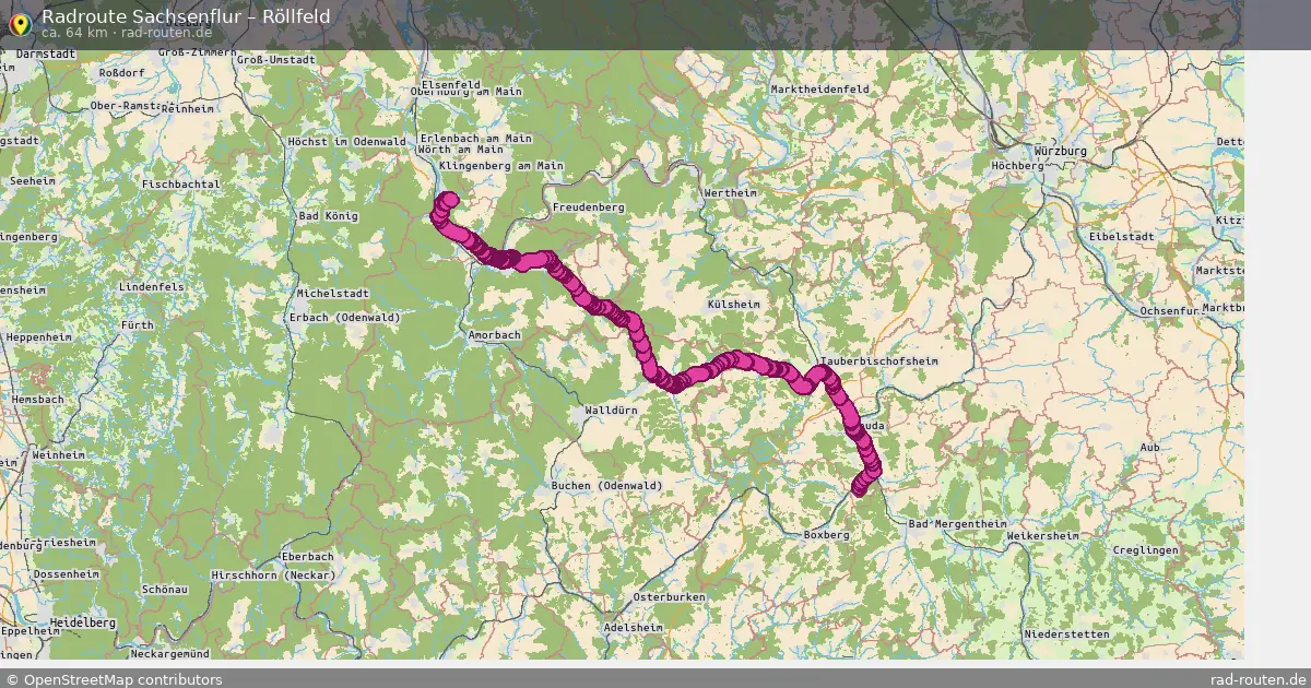 Radtour Sachsenflur – Röllfeld
