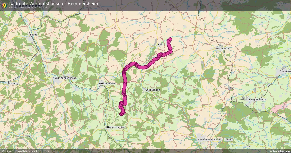 Radtour Wermutshausen – Hemmersheim