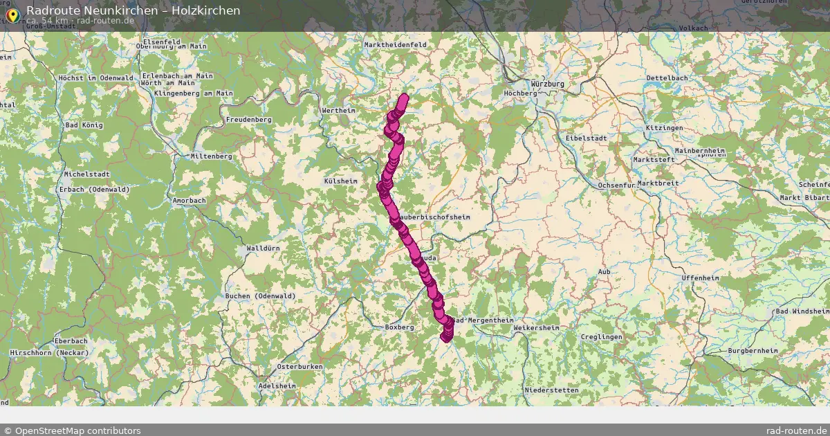 Fahrradroute Neunkirchen – Holzkirchen