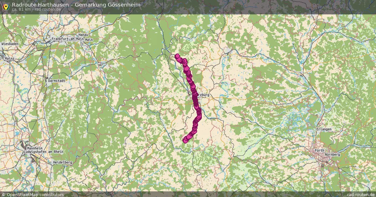 Radtour Harthausen – Gemarkung Gössenheim