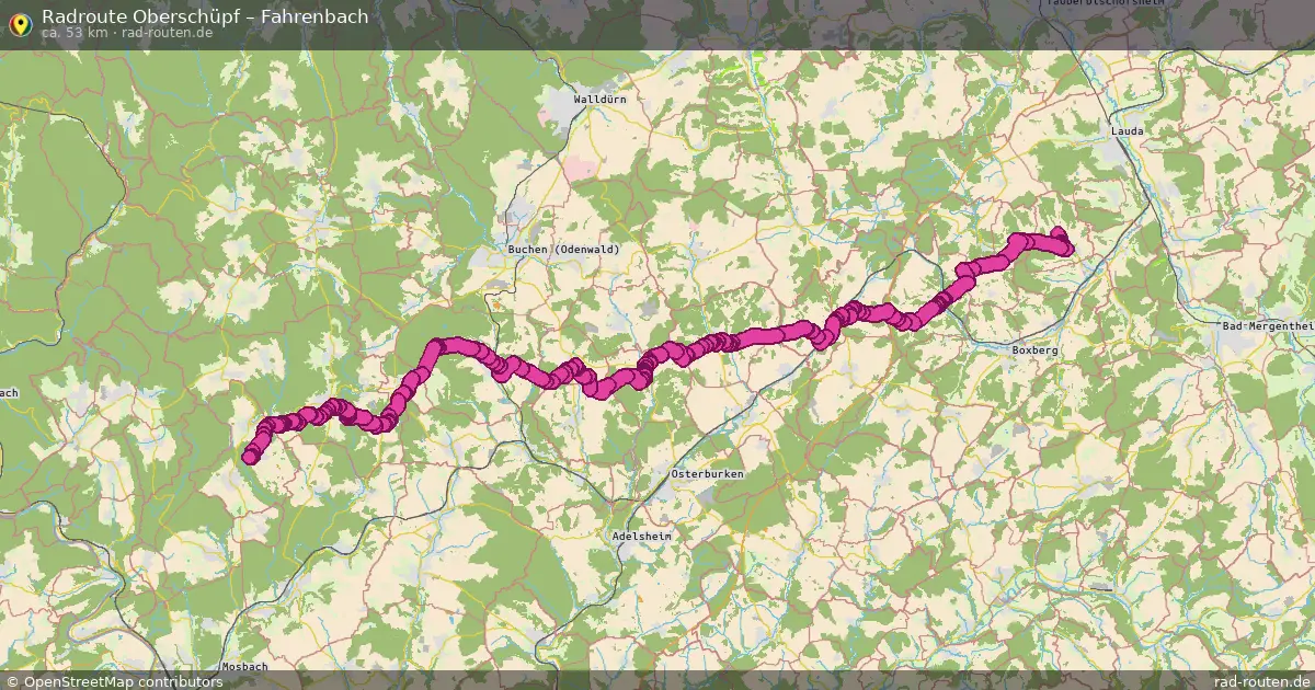 Radtour Oberschüpf – Fahrenbach