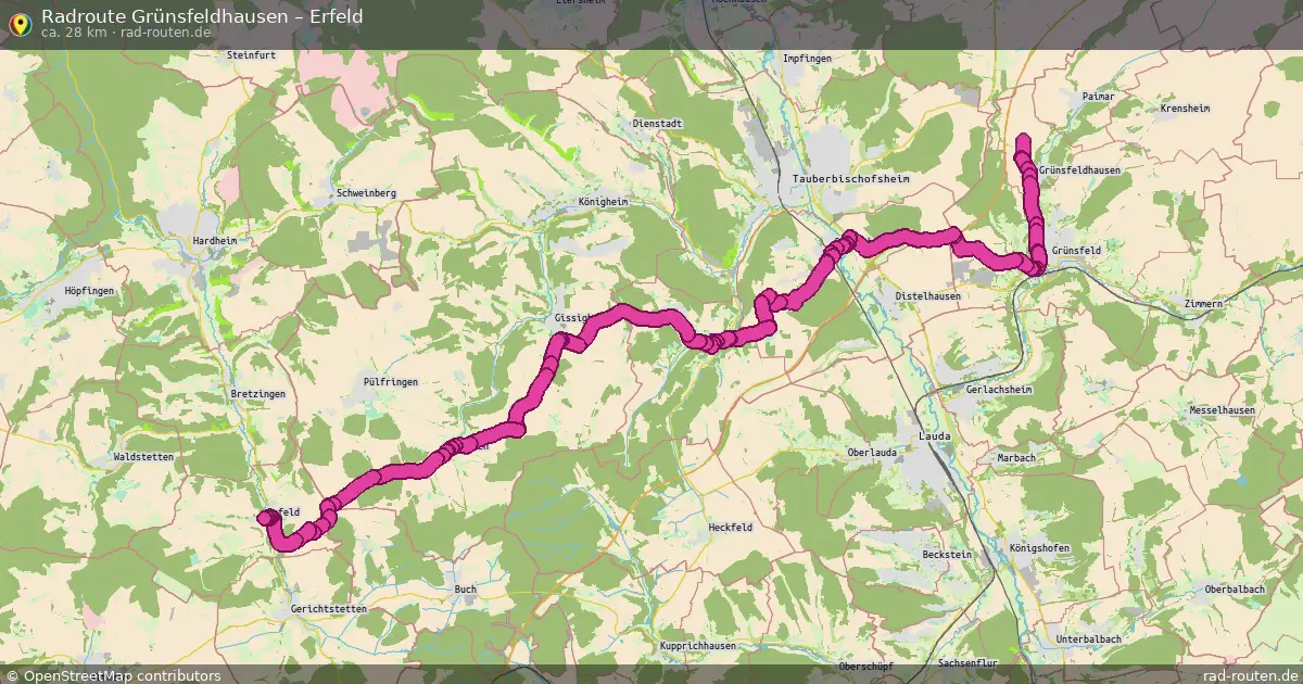 Radtour Grünsfeldhausen – Erfeld