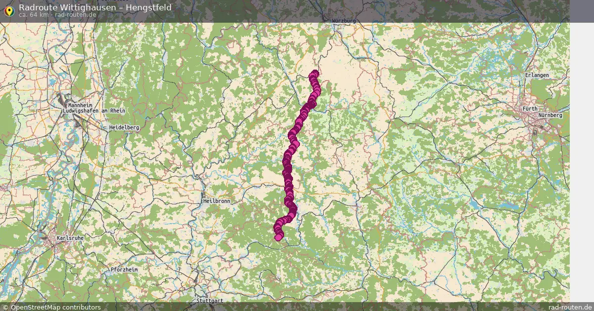 Fahrradroute Wittighausen – Ilshofen (68 km) – Rad-Routen.de