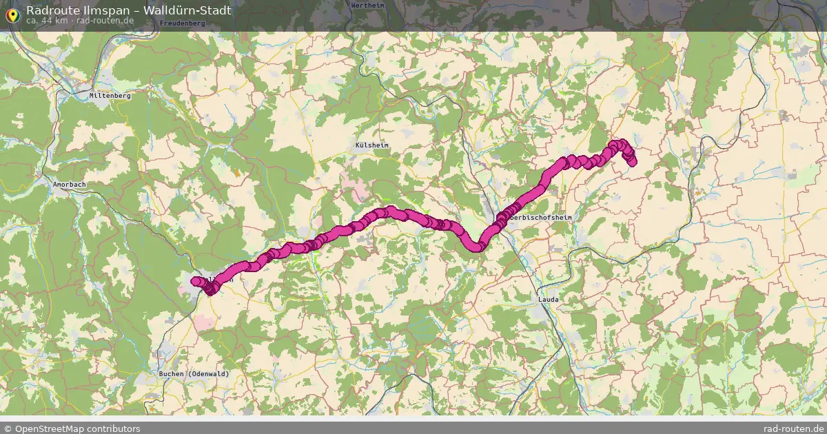 Radtour Ilmspan – Walldürn-Stadt