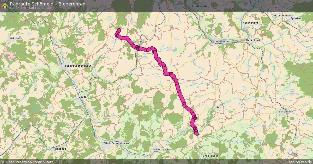 Radtour Schönfeld – Bieberehren