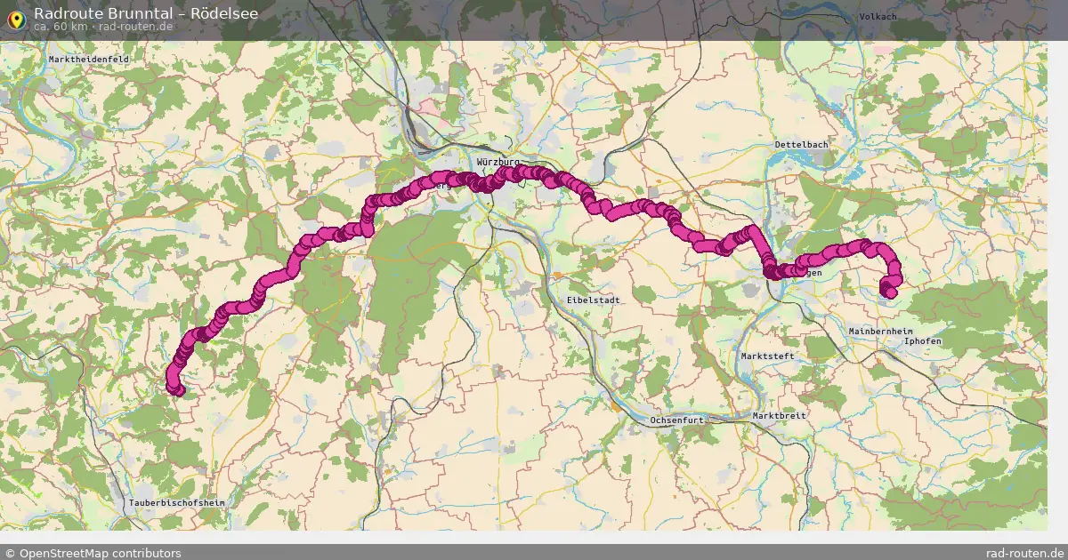 Radtour Brunntal – Rödelsee