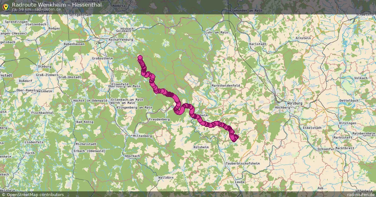 Radtour Wenkheim – Hessenthal