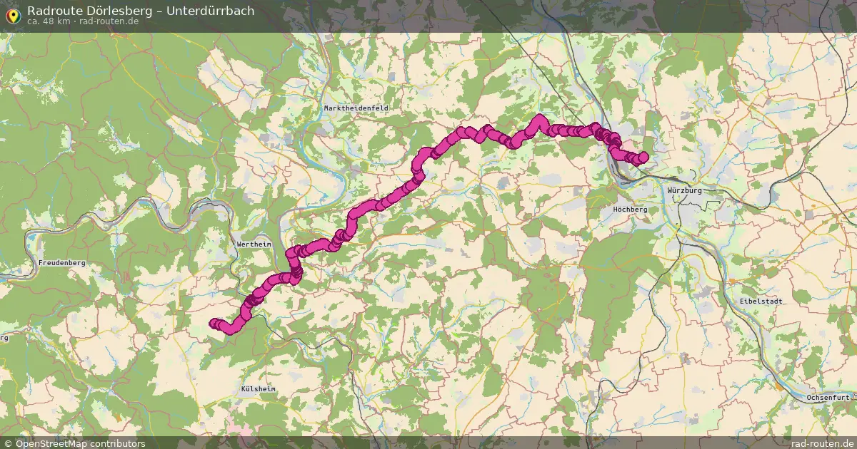Radtour Dörlesberg – Unterdürrbach