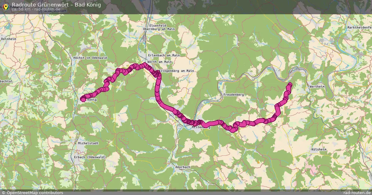 Radtour Grünenwört – Bad König