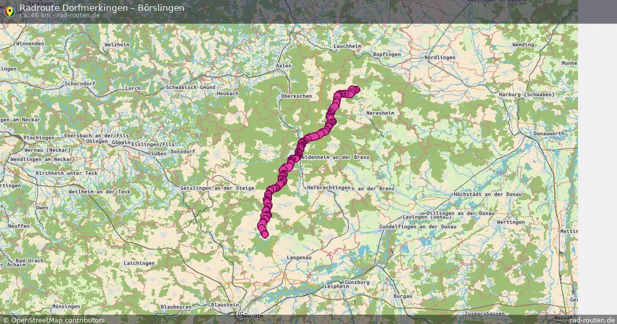 Radtour Dorfmerkingen – Börslingen