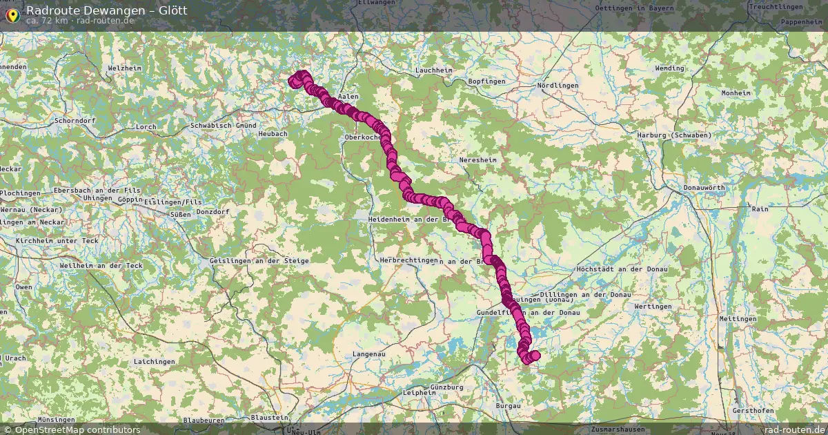 Radtour Dewangen – Glött