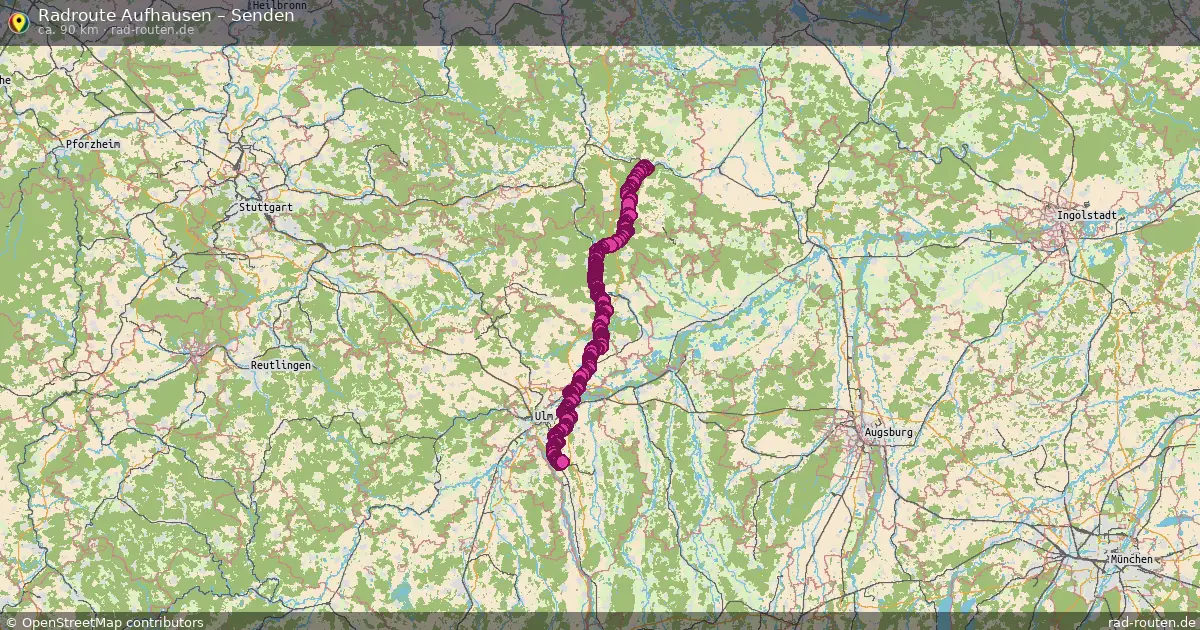 Fahrradroute Aufhausen – Senden (86 km) – Rad-Routen.de