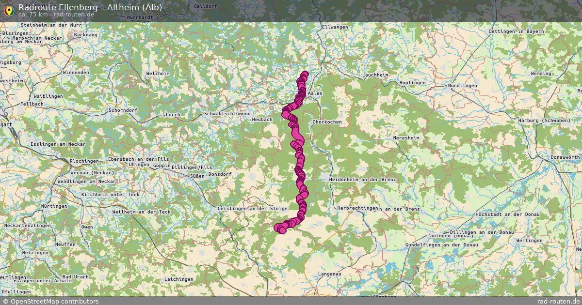 Radtour Ellenberg – Altheim (Alb)