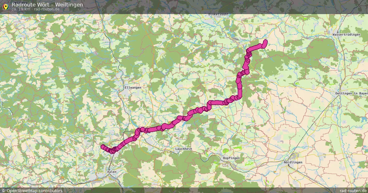 Radtour Rainau – Weiltingen