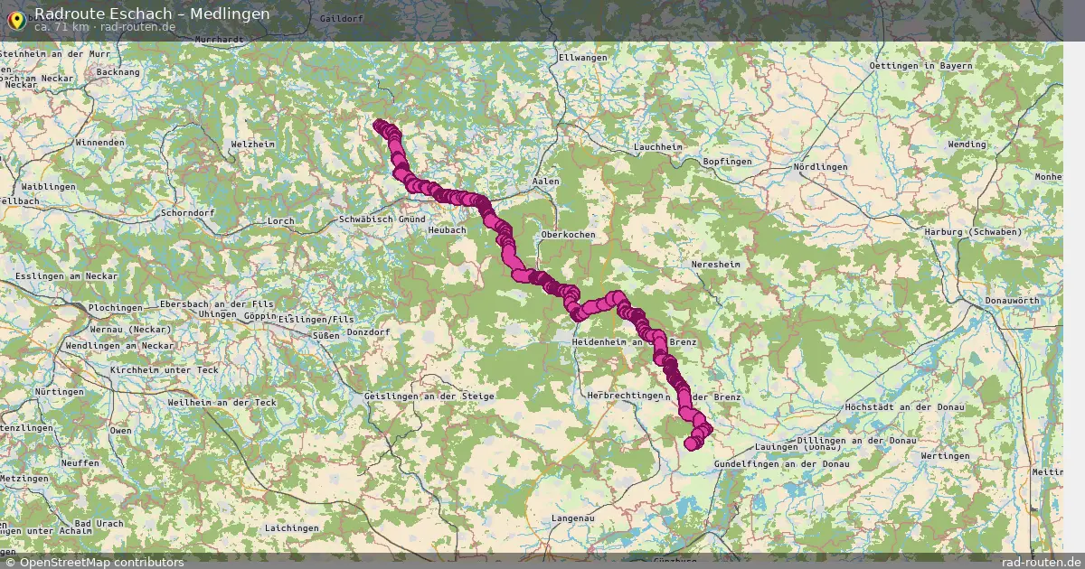 Radtour Eschach – Medlingen