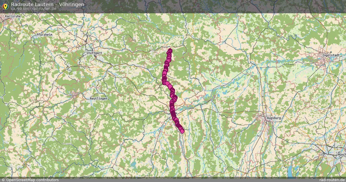Radtour Lautern – Vöhringen