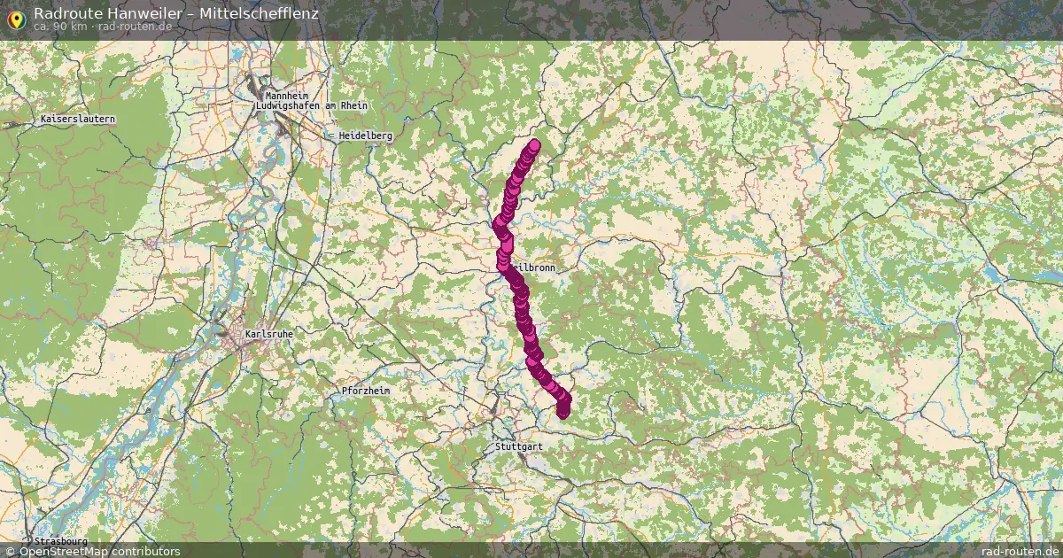 Radtour Hanweiler – Mittelschefflenz