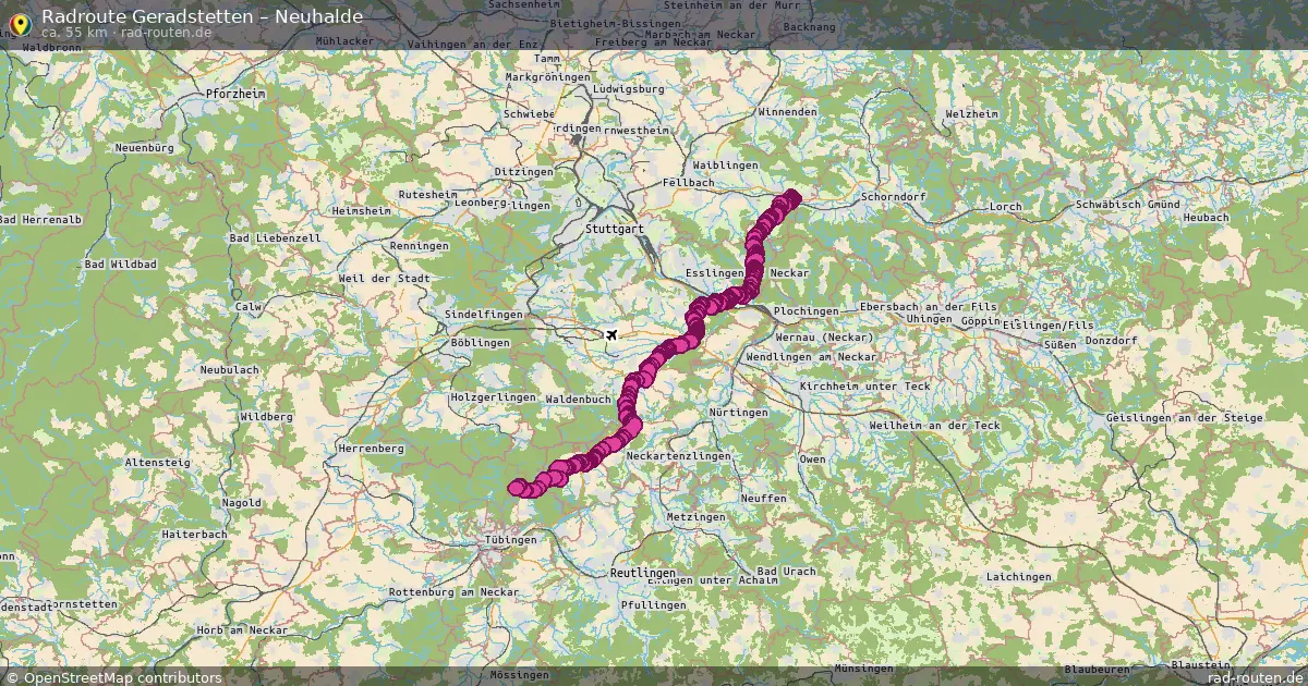 Radtour Geradstetten – Neuhalde