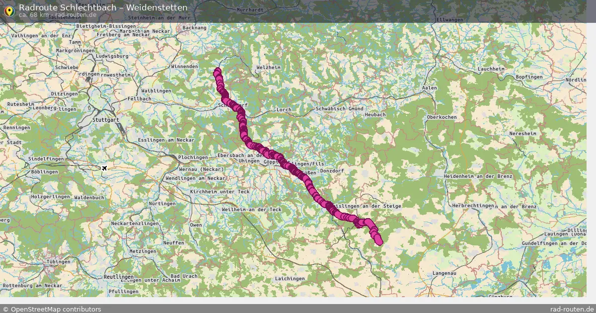 Radtour Schlechtbach – Weidenstetten