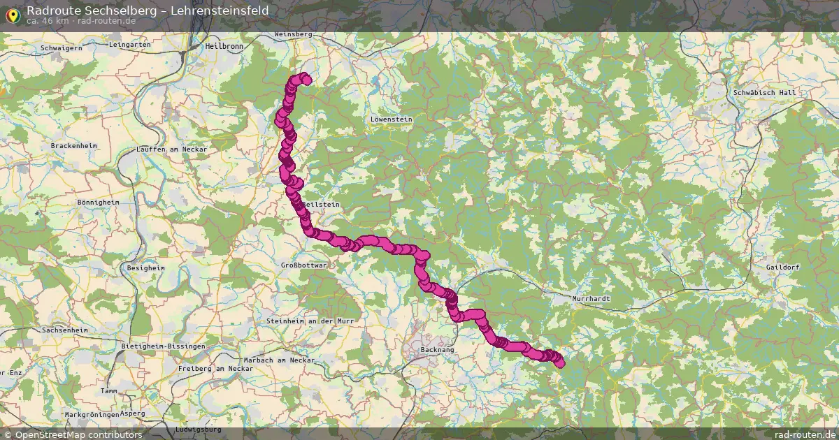 Radtour Sechselberg – Lehrensteinsfeld