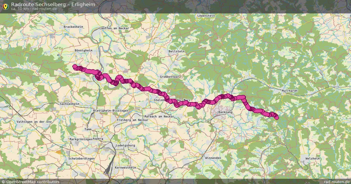 Radtour Sechselberg – Erligheim