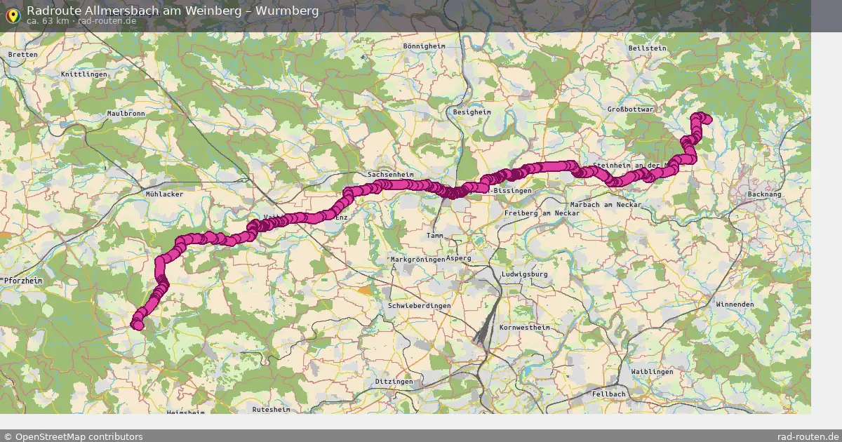 Radtour Allmersbach Am Weinberg – Wurmberg