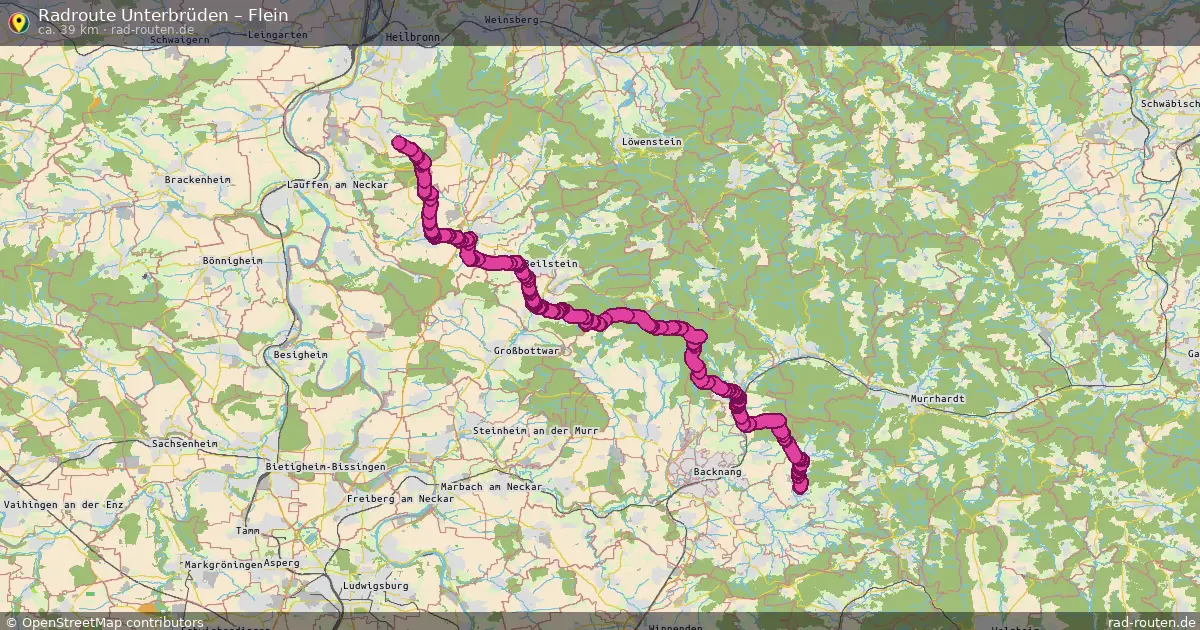 Radtour Unterbrüden – Flein