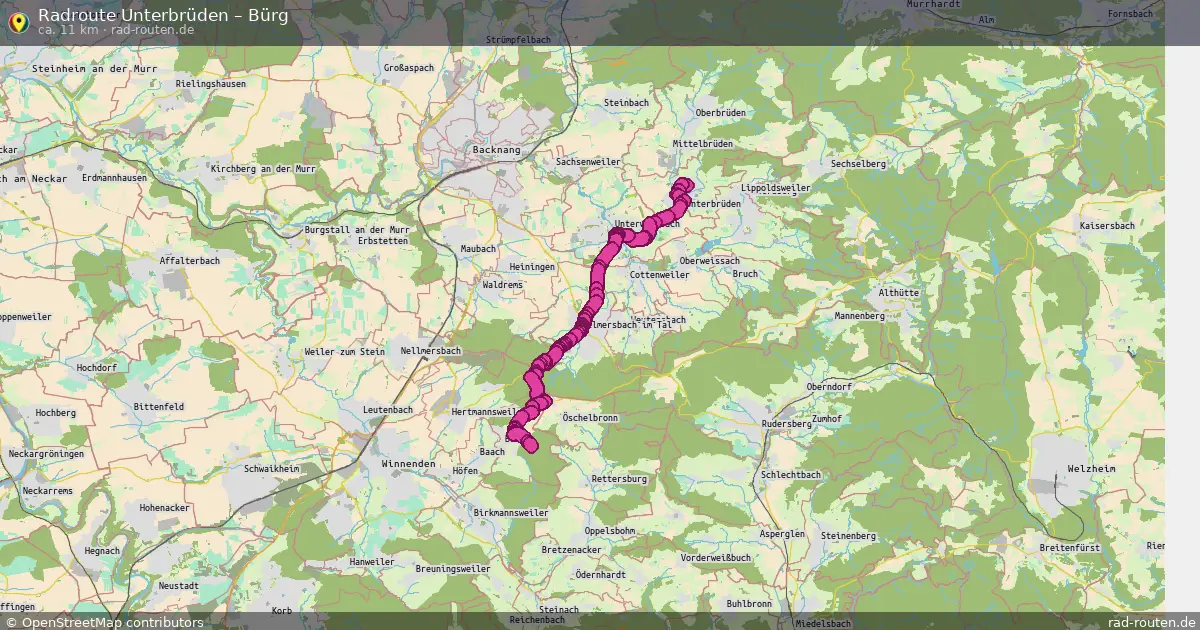 Radtour Unterbrüden – Bürg