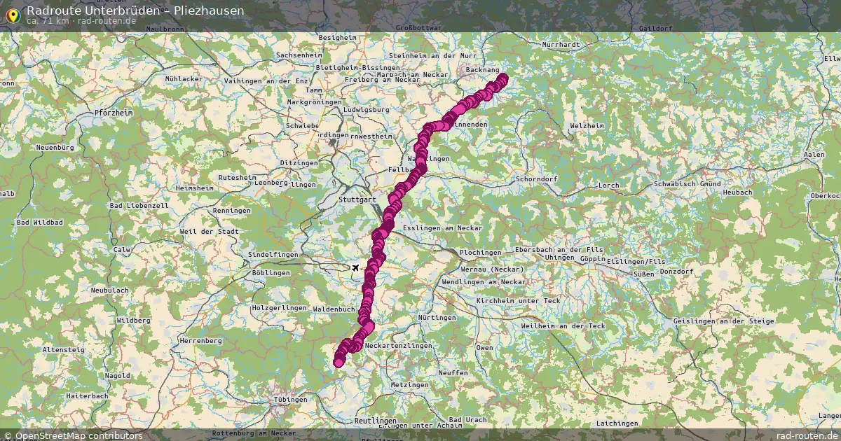 Radtour Unterbrüden – Pliezhausen