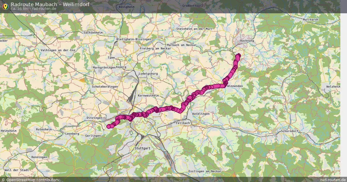 Radtour Maubach – Weilimdorf