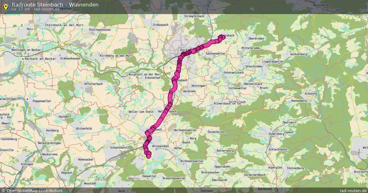 Radtour Steinbach – Winnenden